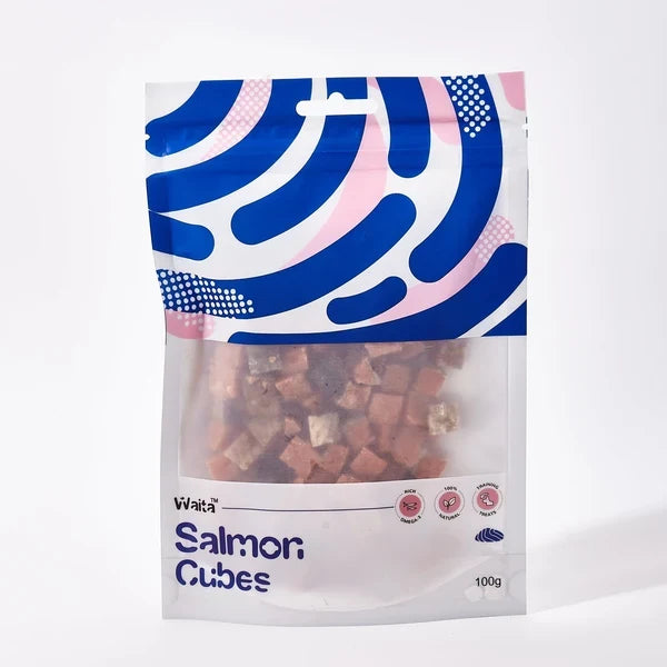 Waita Freeze Dried Salmon Cubes Dog Treats