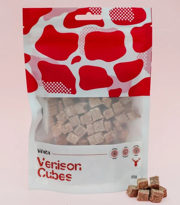 Waita Freeze Dried Venison Cubes Dog Treats