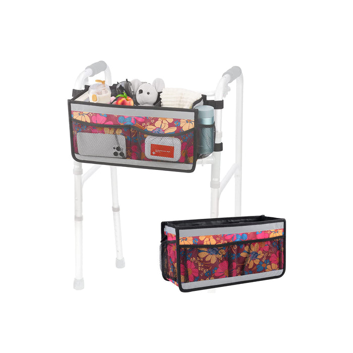 Walker Bag Organizer with Pockets Waterproof Storage Basket for Walkers