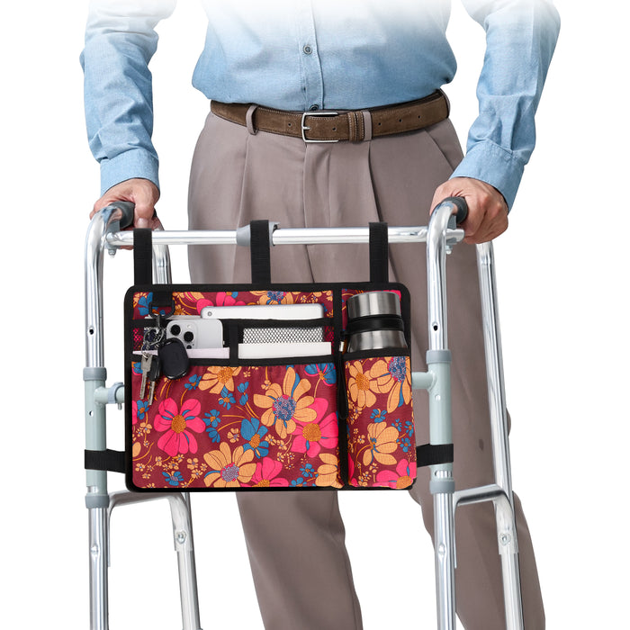 Walker Bag Water Resistant Organizer Pouch for Walker Rollator Wheelchair