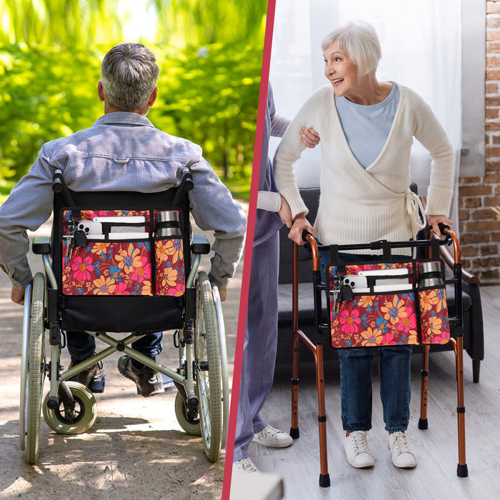 Walker Bag Water Resistant Organizer Pouch for Walker Rollator Wheelchair