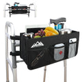 Foldable Walker Basket with Cup Holder and Storage Pouch for Folding Walkers, Holds Daily Essentials