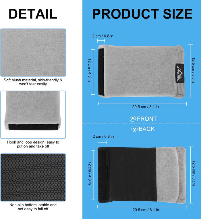 Walker Hand Grip Covers 2-Pack Padded Rollator Handle Grip Pads