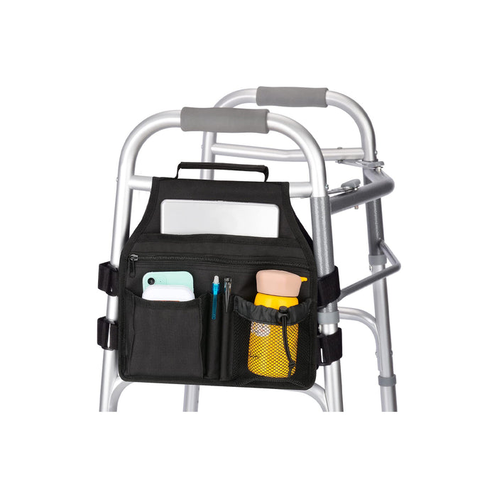 Walker Side Bag Organizer for Side Bar Walkers with 8 Pockets