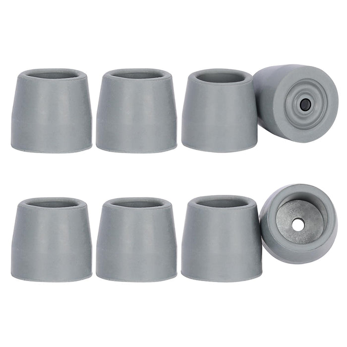 Walker Tips 8 Pack 1 Inch Rubber Replacement Feet for Walkers & Commodes
