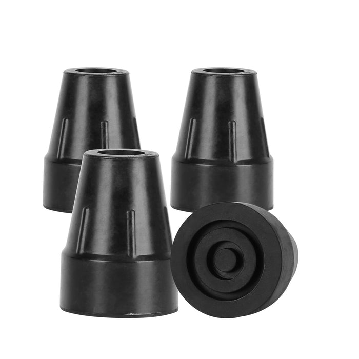 Wide Base Cane Tips Heavy Duty Rubber Replacement for Walking Canes & Crutches