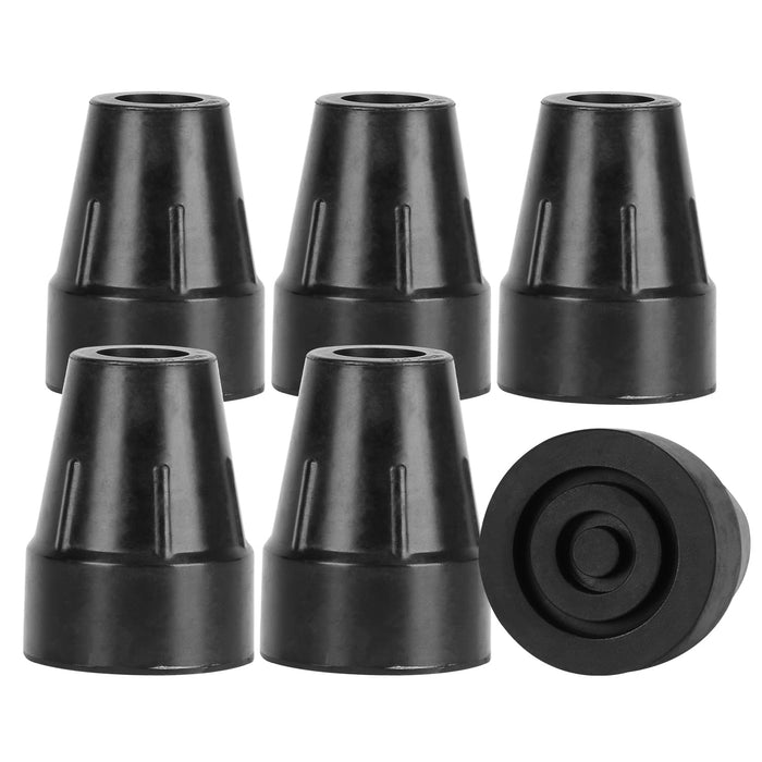 Wide Base Cane Tips Heavy Duty Rubber Replacement for Walking Canes & Crutches