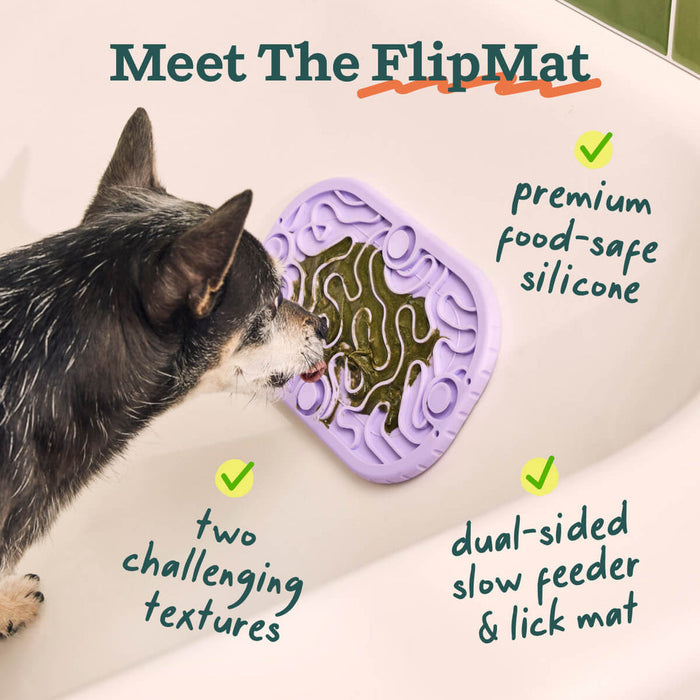 Woof Mini Flipmat Enrichment Dog Lick Mat
