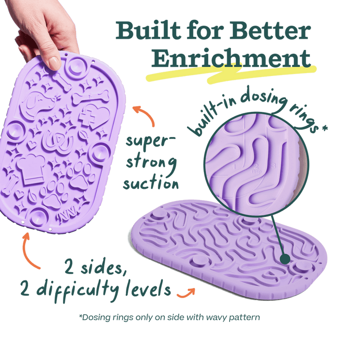 Woof Mini Flipmat Enrichment Dog Lick Mat
