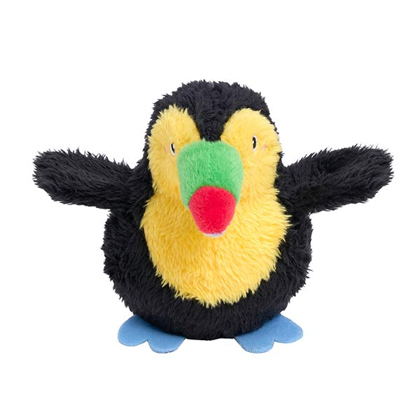 Zippy Paws ZippyTuff+ 2 in 1 Birdiez – Toucan Plush Dog Toy